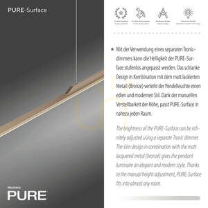 PURE SURFACE 2301-97 Barna 1xLED függesztett lámpa 4 PURE SURFACE 2301-97 Barna 1xLED függesztett lámpa small 4