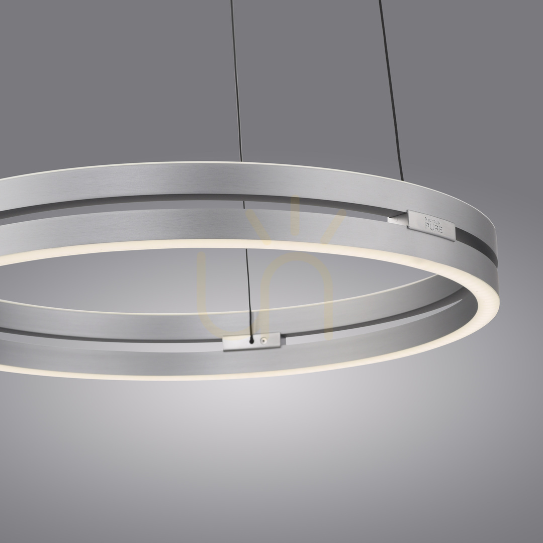 Előadás PURE E-LOOP 2550-95 ezüst színű, 2xLED-es függesztett lámpa PURE E-LOOP 2550-95 ezüst színű, 2xLED-es függesztett lámpa
