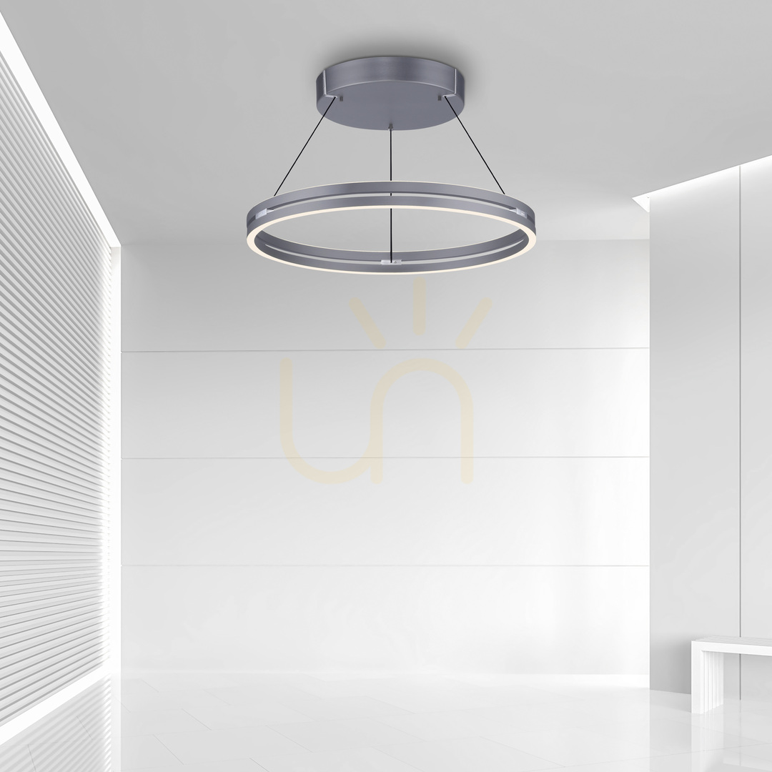 Kilátás PURE E-LOOP 2551-15 szürke, 2xLED-es függesztett lámpa PURE E-LOOP 2551-15 szürke, 2xLED-es függesztett lámpa