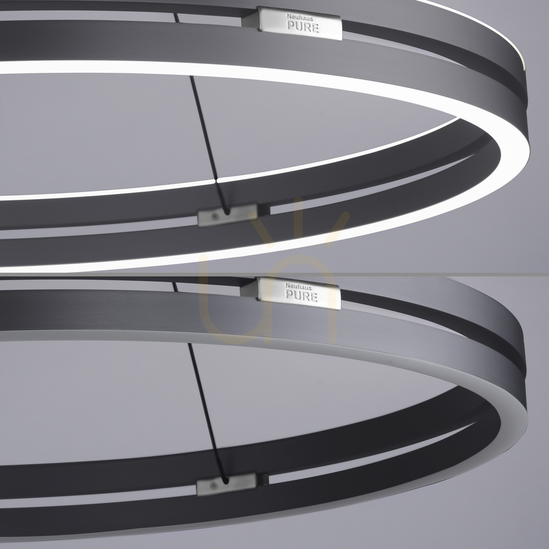 Előadás PURE E-LOOP 2551-15 szürke, 2xLED-es függesztett lámpa PURE E-LOOP 2551-15 szürke, 2xLED-es függesztett lámpa