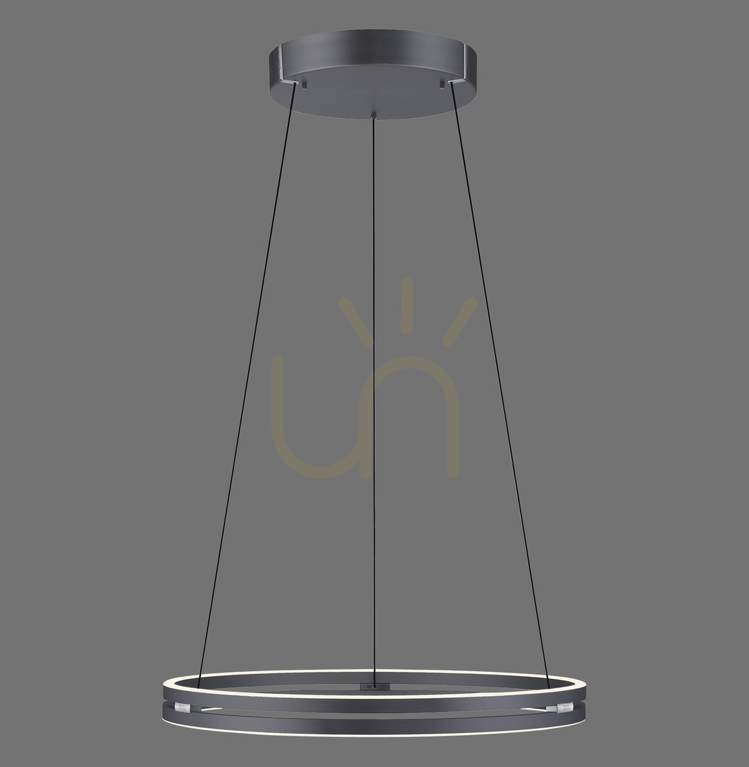 PURE E-LOOP 2551-15 szürke, 2xLED-es függesztett lámpa