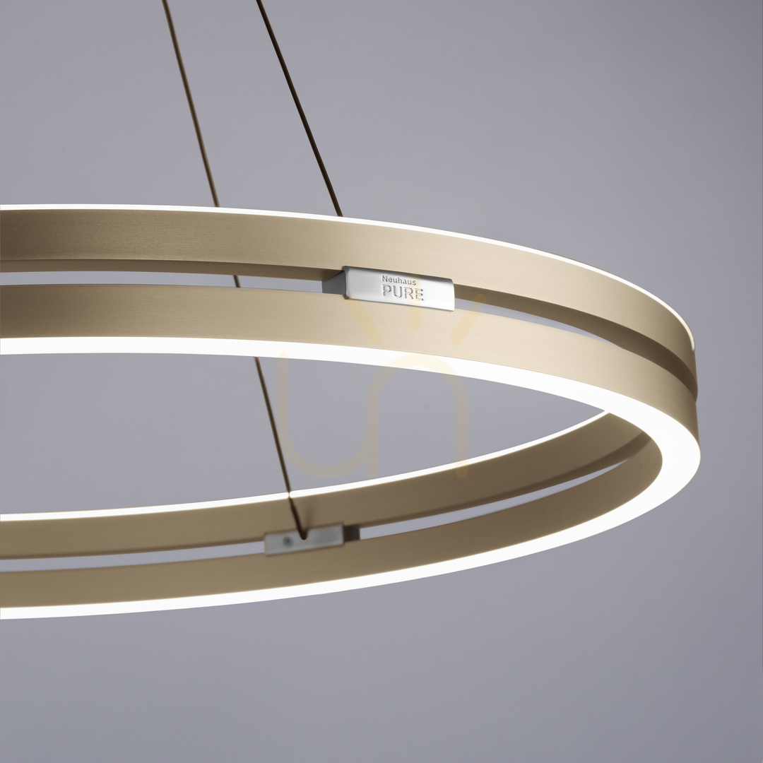 Jelölje be PUREE-LOOP 2551-60 sárgaréz 2xLED függesztett lámpa PUREE-LOOP 2551-60 sárgaréz 2xLED függesztett lámpa