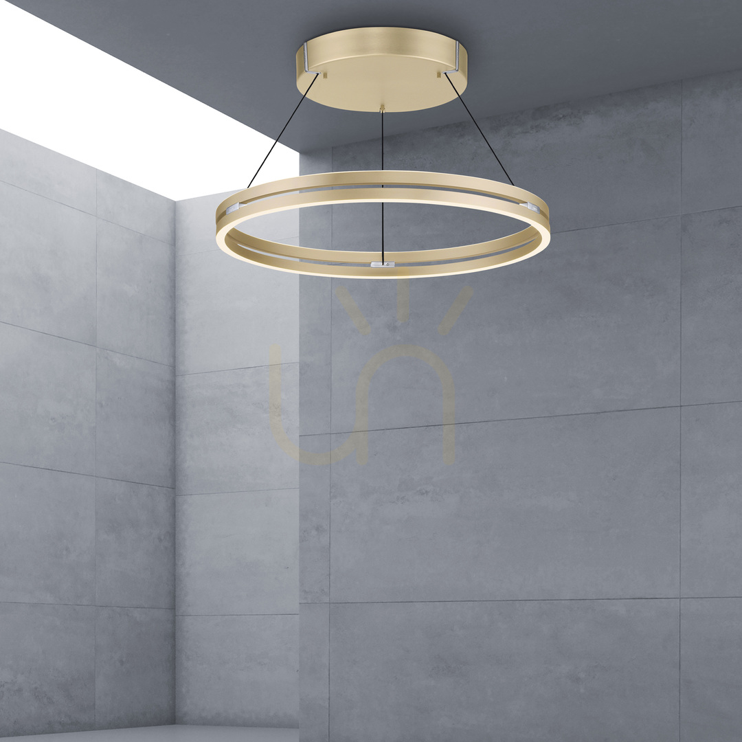 Kilátás PUREE-LOOP 2551-60 sárgaréz 2xLED függesztett lámpa PUREE-LOOP 2551-60 sárgaréz 2xLED függesztett lámpa