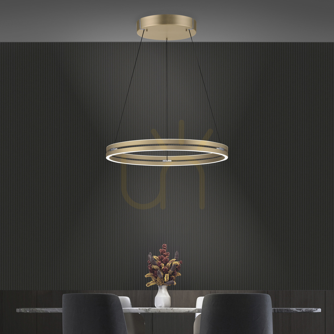 Jelölje be PUREE-LOOP 2551-60 sárgaréz 2xLED függesztett lámpa PUREE-LOOP 2551-60 sárgaréz 2xLED függesztett lámpa