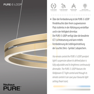 PUREE-LOOP 2551-60 sárgaréz 2xLED függesztett lámpa 4 PUREE-LOOP 2551-60 sárgaréz 2xLED függesztett lámpa small 4