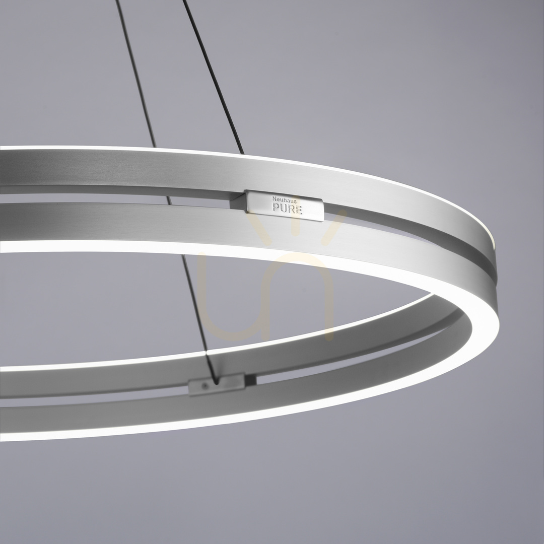 Jelölje be PUREE-LOOP 2551-95 ezüst színű, 2xLED-es függesztett lámpa PUREE-LOOP 2551-95 ezüst színű, 2xLED-es függesztett lámpa