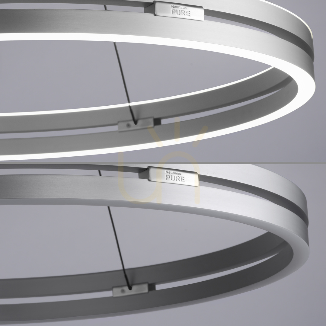 Előadás PUREE-LOOP 2551-95 ezüst színű, 2xLED-es függesztett lámpa PUREE-LOOP 2551-95 ezüst színű, 2xLED-es függesztett lámpa
