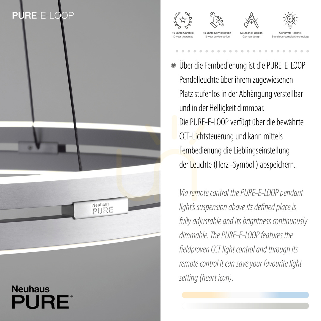 Előadás PUREE-LOOP 2551-95 ezüst színű, 2xLED-es függesztett lámpa PUREE-LOOP 2551-95 ezüst színű, 2xLED-es függesztett lámpa