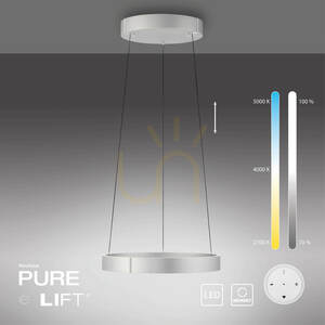 PURE E-CLIPSE 2560-95 ezüst színű, 2xLED-es függesztett lámpa small 11