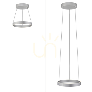 PURE E-CLIPSE 2560-95 ezüst színű, 2xLED-es függesztett lámpa small 12