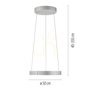 PURE E-CLIPSE 2560-95 ezüst színű, 2xLED-es függesztett lámpa small 7