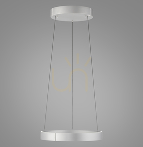 PURE E-CLIPSE 2560-95 ezüst színű, 2xLED-es függesztett lámpa small 0