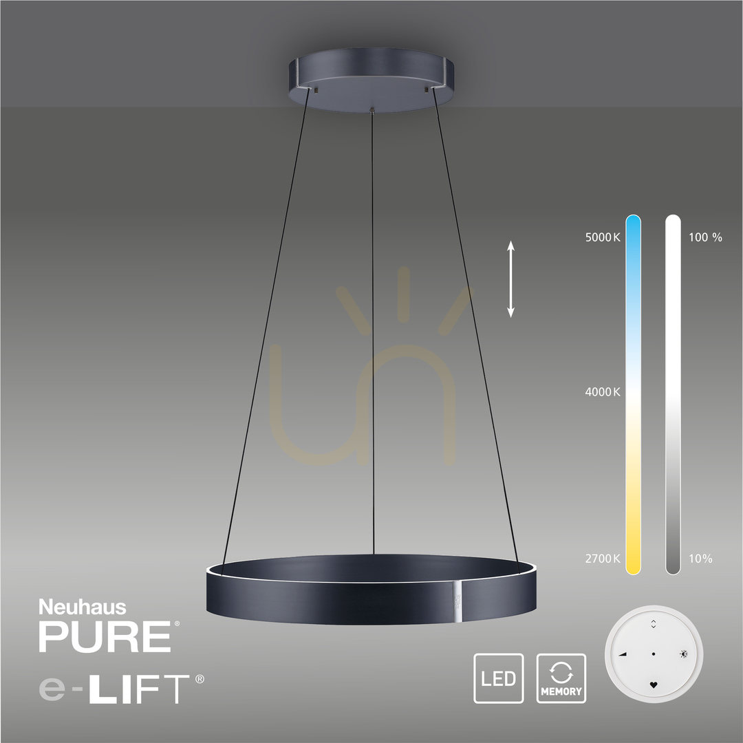Előnézet PURE E-CLIPSE 2561-15 szürke, 2xLED-es függesztett lámpa PURE E-CLIPSE 2561-15 szürke, 2xLED-es függesztett lámpa