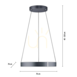 PURE E-CLIPSE 2561-15 szürke, 2xLED-es függesztett lámpa 8 PURE E-CLIPSE 2561-15 szürke, 2xLED-es függesztett lámpa small 8