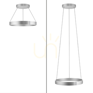 PURE E-CLIPSE 2561-95 ezüst színű, 2xLED-es függesztett lámpa small 13