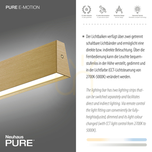 PURE E-MOTION 2570-60 sárgaréz 2xLED függesztett lámpa 5 PURE E-MOTION 2570-60 sárgaréz 2xLED függesztett lámpa small 5