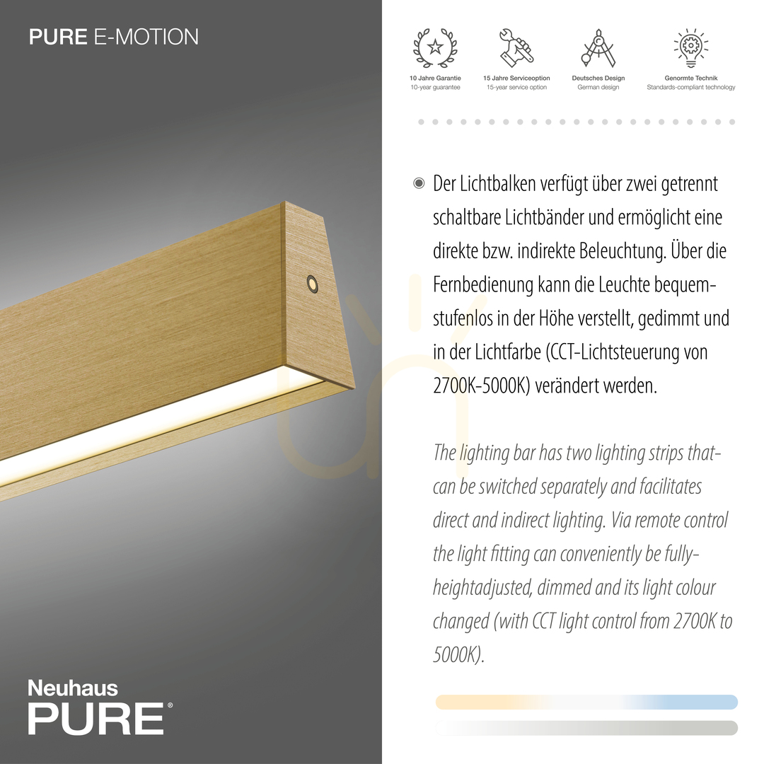 Jelölje be PURE E-MOTION 2570-60 sárgaréz 2xLED függesztett lámpa PURE E-MOTION 2570-60 sárgaréz 2xLED függesztett lámpa