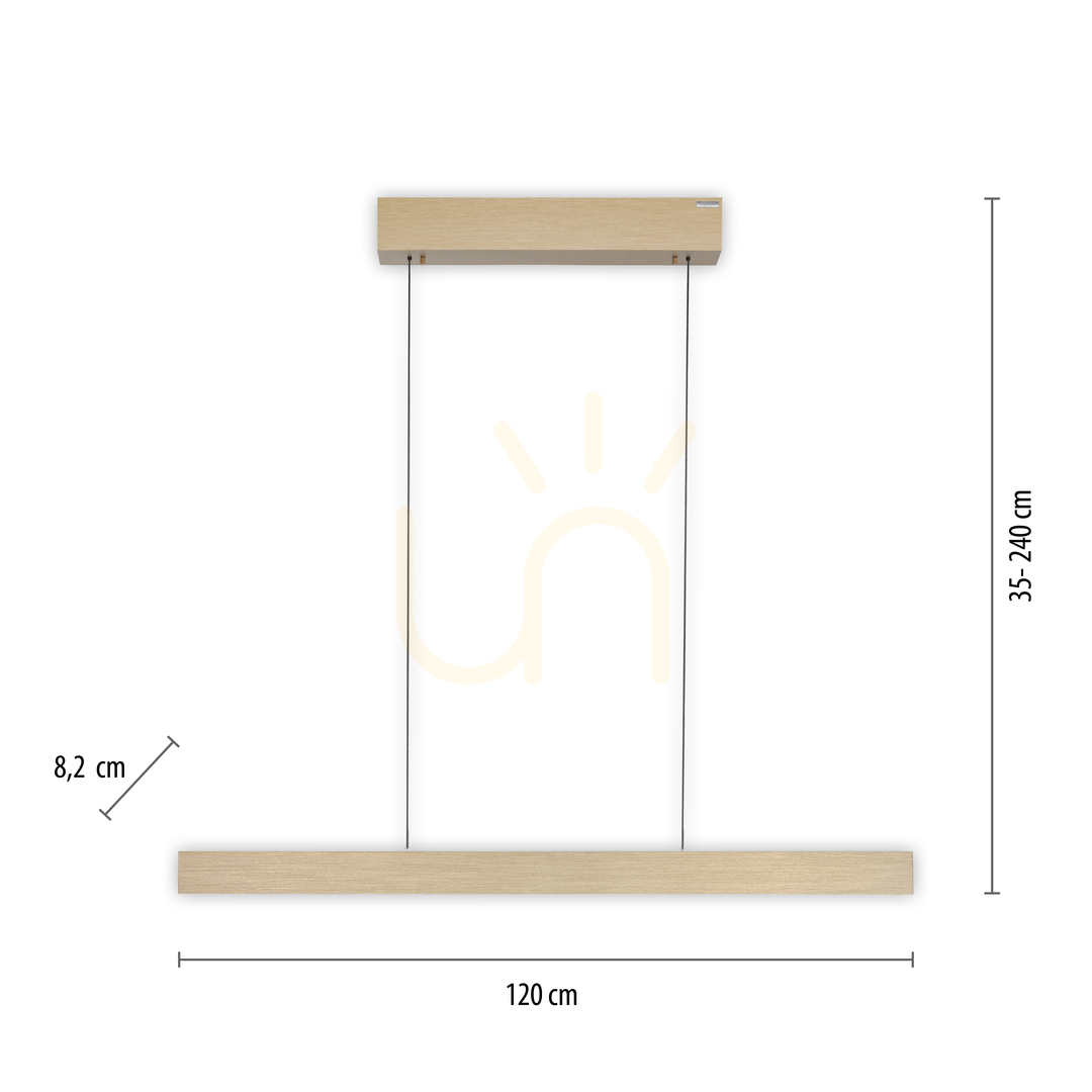 Előadás PURE E-MOTION 2570-60 sárgaréz 2xLED függesztett lámpa PURE E-MOTION 2570-60 sárgaréz 2xLED függesztett lámpa