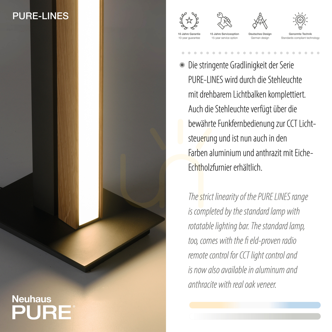 Előadás PURE-LINES 451-79 állólámpa, fa, 1xLED PURE-LINES 451-79 állólámpa, fa, 1xLED