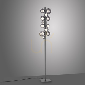 Állólámpa 557-15 szürke, 12xLED small 11