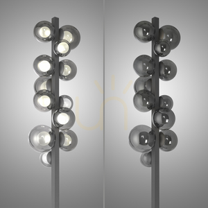 Állólámpa 557-15 szürke, 12xLED small 13
