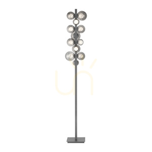 Állólámpa 557-15 szürke, 12xLED small 14