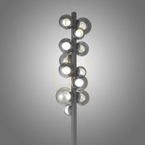Állólámpa 557-15 szürke, 12xLED small 9