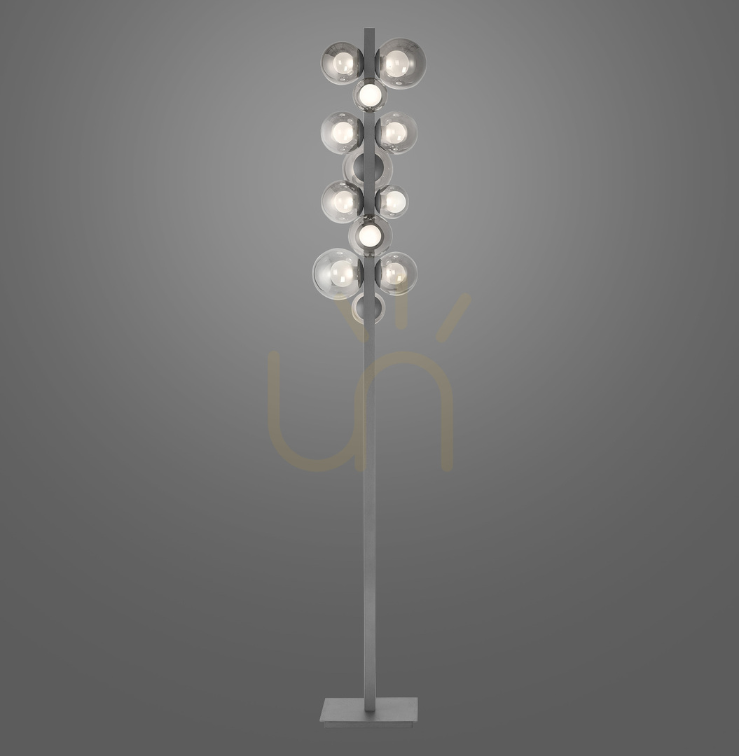 Állólámpa 557-15 szürke, 12xLED
