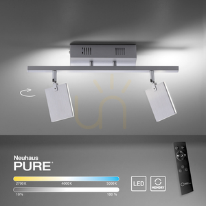 PURE-MIRA 6354-95 ezüst mennyezeti lámpa, 2xLED small 8