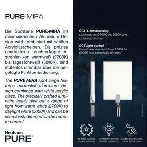 PURE-MIRA 6356-18 fekete, 4 LED-es mennyezeti lámpa 3 PURE-MIRA 6356-18 fekete, 4 LED-es mennyezeti lámpa small 3