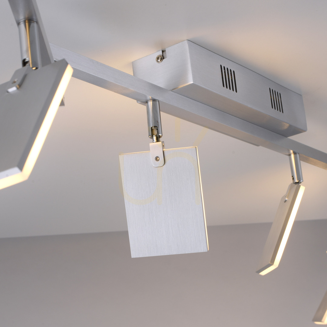 Kijelző PURE-MIRA 6358-95 ezüst színű, 6xLED-es mennyezeti lámpa PURE-MIRA 6358-95 ezüst színű, 6xLED-es mennyezeti lámpa