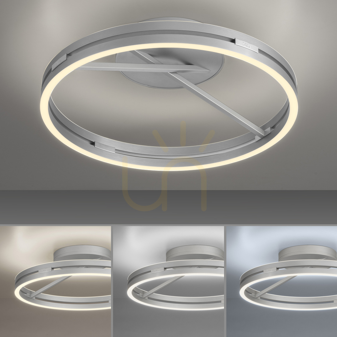 Jelölje be PURE LOOP 6552-95 ezüst mennyezeti lámpa, 2xLED PURE LOOP 6552-95 ezüst mennyezeti lámpa, 2xLED