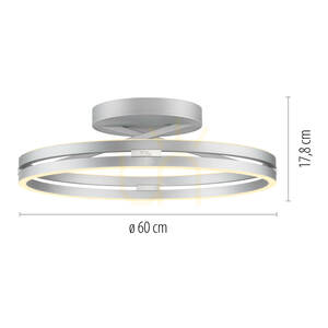 PURE LOOP 6552-95 ezüst mennyezeti lámpa, 2xLED 8 PURE LOOP 6552-95 ezüst mennyezeti lámpa, 2xLED small 8