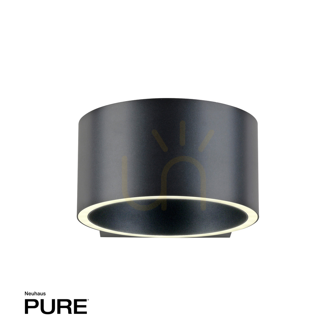 Kilátás PURE CLIPSE 8561-15 fali lámpa, szürke, 2xLED PURE CLIPSE 8561-15 fali lámpa, szürke, 2xLED
