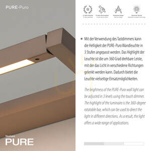 PURO 9113-97 barna fali lámpa, 1xLED 4 PURO 9113-97 barna fali lámpa, 1xLED small 4