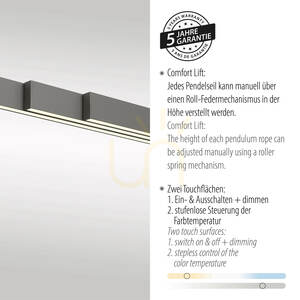 ADRIANA COMFORT LIFT 2598-13 antracit 1xLED függesztett lámpa 4 ADRIANA COMFORT LIFT 2598-13 antracit 1xLED függesztett lámpa small 4
