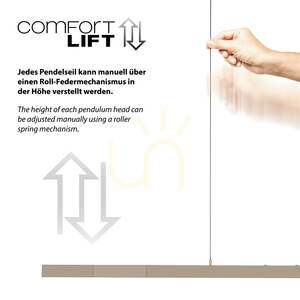 ADRIANA COMFORT LIFT 2598-97 Sárgaréz 1xLED függesztett lámpa small 6