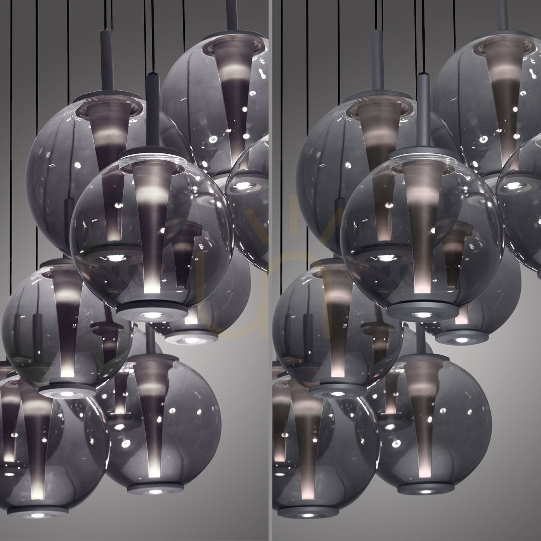 Jelölje be PURE E-INFINITY 2221-15 szürke, 10 LED-es függesztett lámpa PURE E-INFINITY 2221-15 szürke, 10 LED-es függesztett lámpa