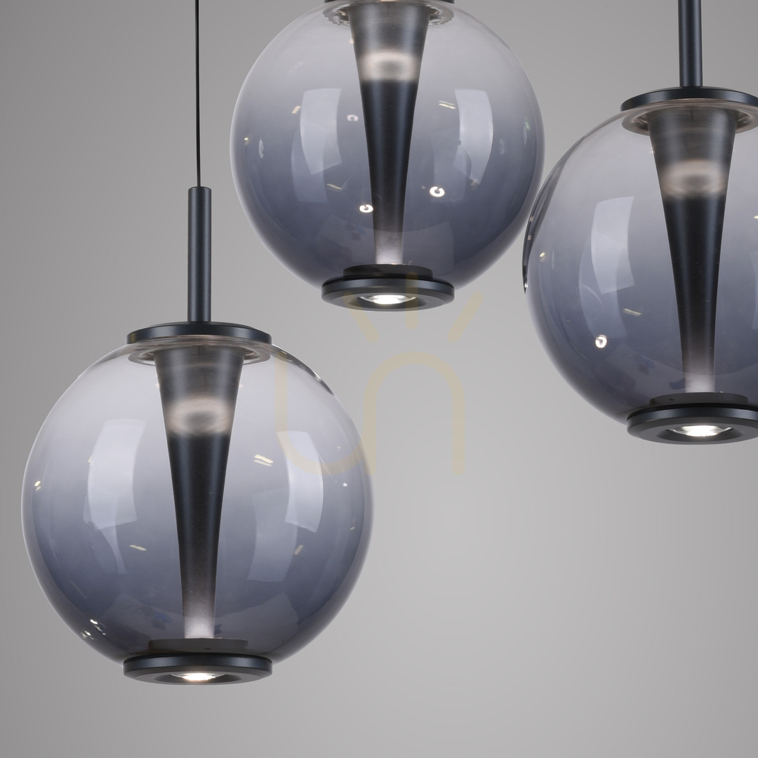Kilátás PURE E-INFINITY 2221-15 szürke, 10 LED-es függesztett lámpa PURE E-INFINITY 2221-15 szürke, 10 LED-es függesztett lámpa