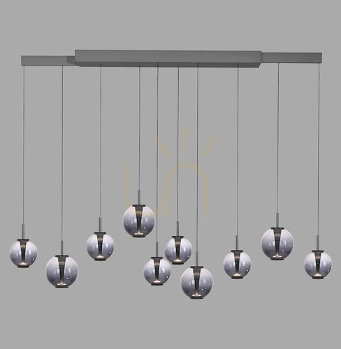 Jelölje be PURE E-INFINITY 2221-15 szürke, 10 LED-es függesztett lámpa
