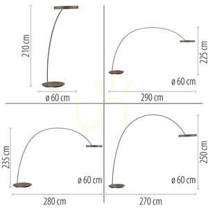 PURE CLIPSE-BOW 562-34 állólámpa, barna, 2xLED 6 PURE CLIPSE-BOW 562-34 állólámpa, barna, 2xLED small 6