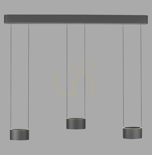 Jelölje be PURE CLIPSE 2473-15 szürke, 6xLED-es függesztett lámpa