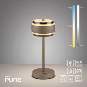 PURE FALLING RINGS 4503-97 asztali lámpa, barna, 1xLED 1 PURE FALLING RINGS 4503-97 asztali lámpa, barna, 1xLED small 1