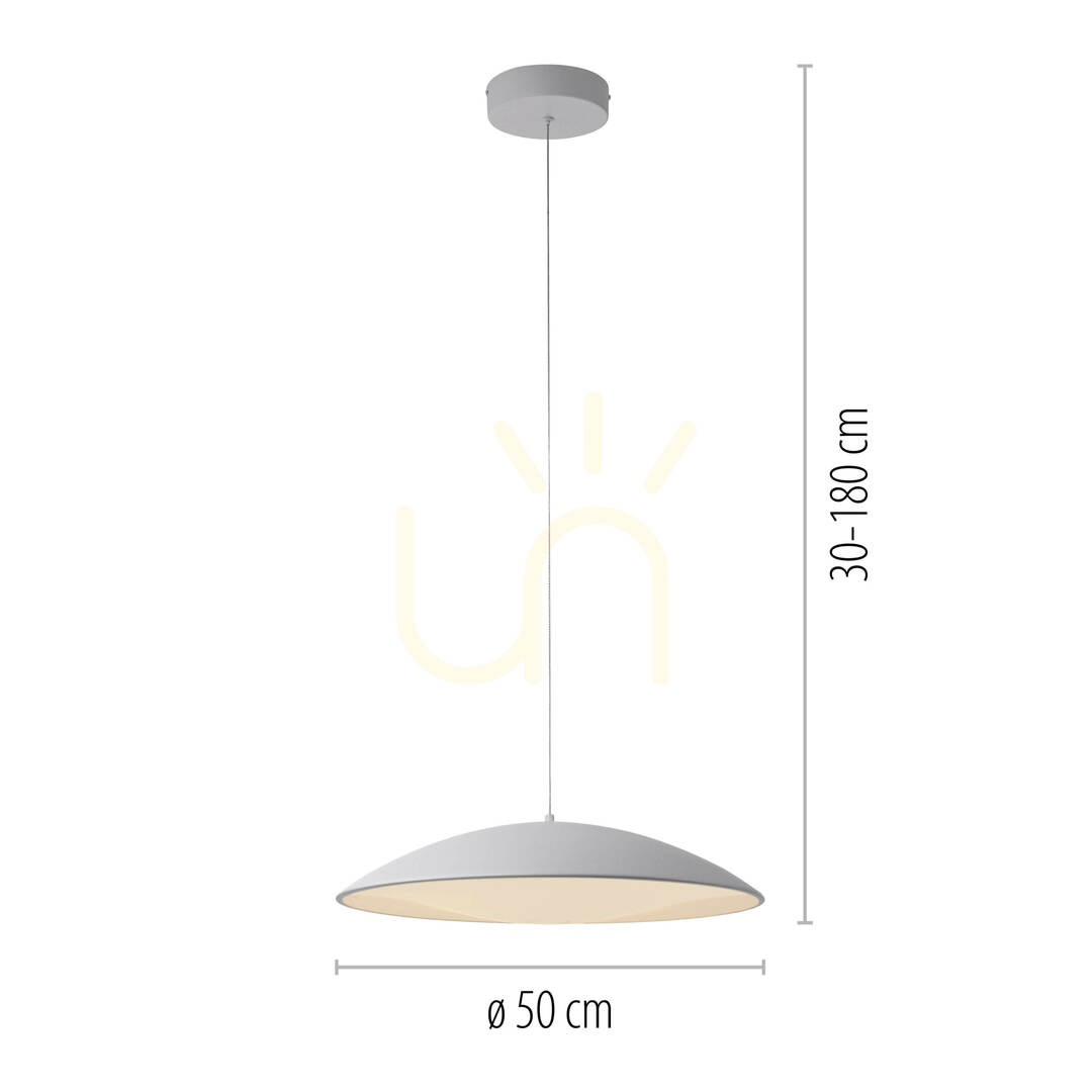 Előnézet LENTE14607-16 Fehér, 1xLED-es függesztett lámpa LENTE14607-16 Fehér, 1xLED-es függesztett lámpa
