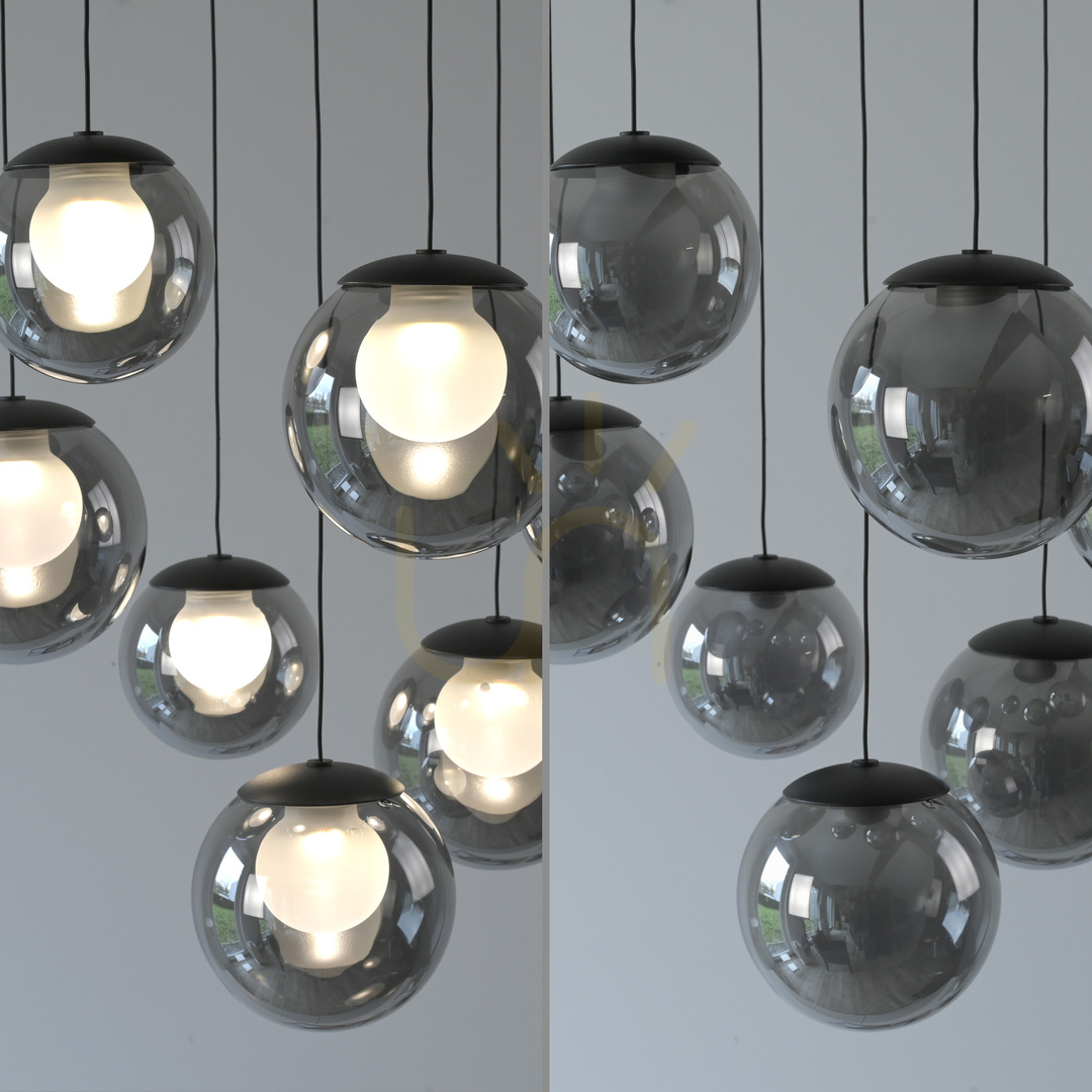 Kilátás PURE POPUP 2587-15 szürke, 7 LED-es függesztett lámpa PURE POPUP 2587-15 szürke, 7 LED-es függesztett lámpa