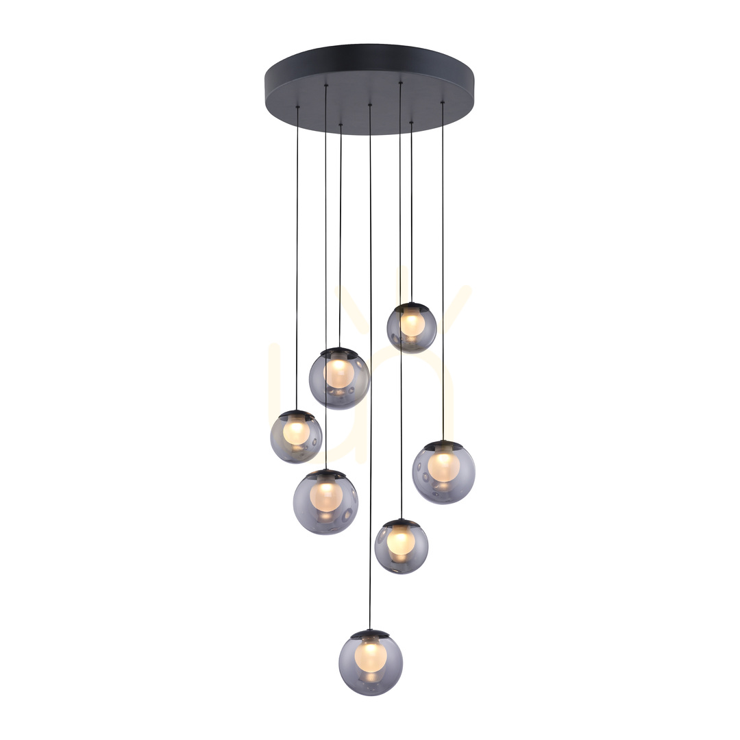 Jelölje be PURE POPUP 2587-15 szürke, 7 LED-es függesztett lámpa PURE POPUP 2587-15 szürke, 7 LED-es függesztett lámpa