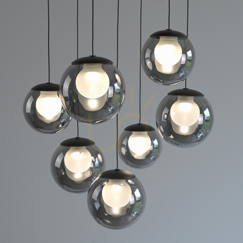 Jelölje be PURE POPUP 2587-15 szürke, 7 LED-es függesztett lámpa