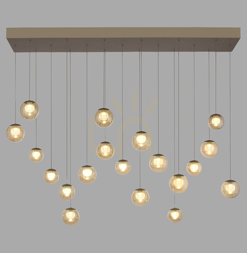 Jelölje be PURE POPUP 2589-97 Barna 19xLED függesztett lámpa