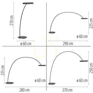 PURE LOOP-BOW 561-18 állólámpa, fekete, 2xLED 4 PURE LOOP-BOW 561-18 állólámpa, fekete, 2xLED small 4