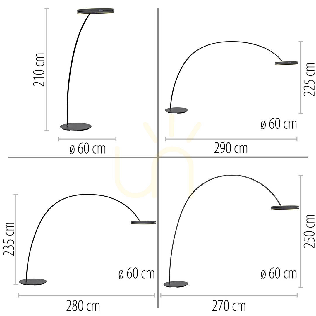 Előadás PURE LOOP-BOW 561-18 állólámpa, fekete, 2xLED PURE LOOP-BOW 561-18 állólámpa, fekete, 2xLED